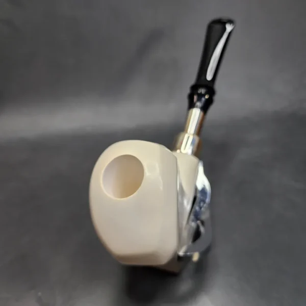 MBSD Meerschaum Silver Spigot Block Meerschaum Pipe - Image 7