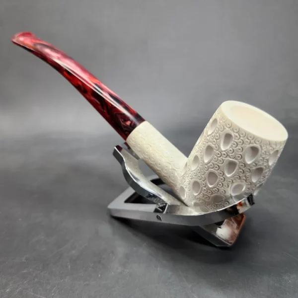 MBSD Meerschaum Slightly Bent Billiard Block Meerschaum Pipe [SOLD OUT] - Image 8