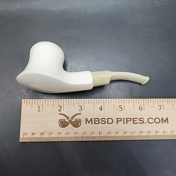 MBSD Meerschaum Deluxe Handmade Block Meerschaum Pipe Briar-Mortise, 9mm [SOLD OUT] - Image 9