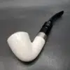 MBSD Meerschaum Classic Bent Dublin Block Meerschaum Pipe, 925 Silver - Image 9