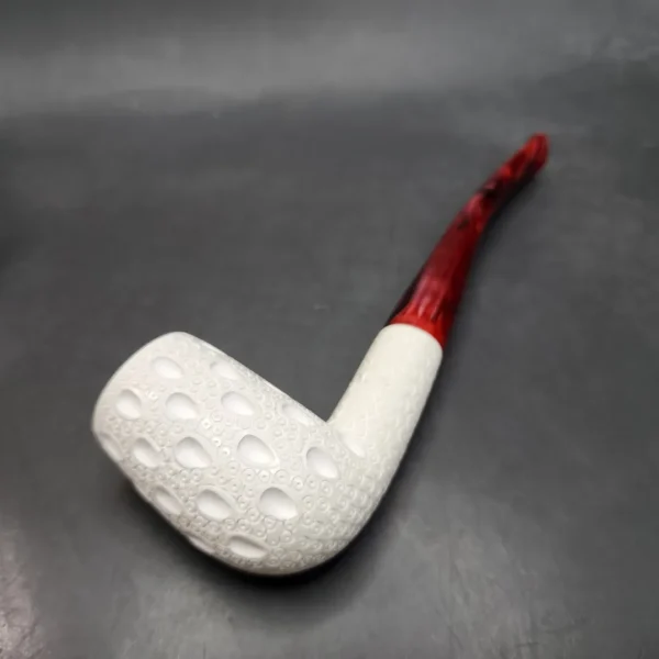 MBSD Meerschaum Slightly Bent Billiard Block Meerschaum Pipe [SOLD OUT] - Image 9