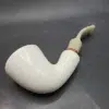MBSD Meerschaum Deluxe Bent Rhodesian Block Meerschaum Pipe, Briar-Mortise [SOLD OUT] - Image 10