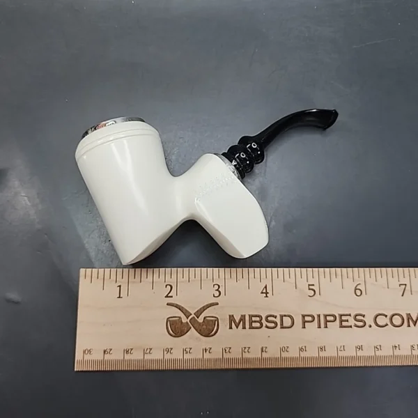 MBSD Meerschaum Silver Mounted Block Meerschaum Pipe [SOLD OUT] - Image 10
