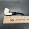MBSD Meerschaum Classic Bent Dublin Block Meerschaum Pipe, 925 Silver - Image 10