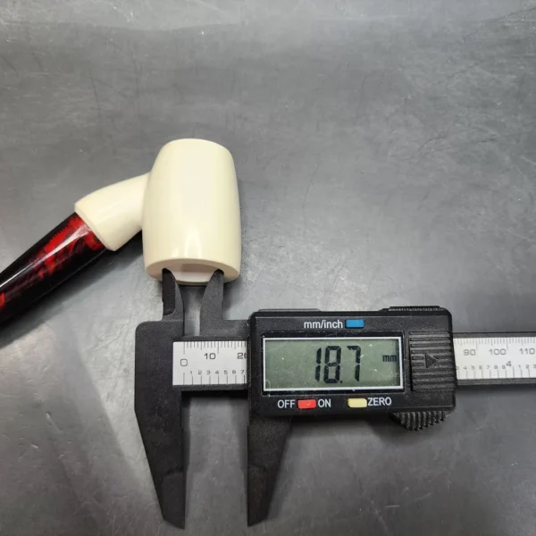 MBSD Classic Meerschaum Small Poker Block Meerschaum Pipe, Fitted Case - Image 10