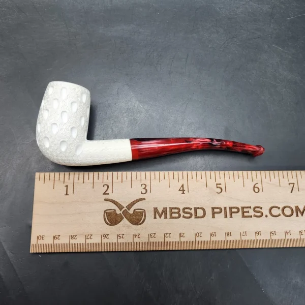 MBSD Meerschaum Slightly Bent Billiard Block Meerschaum Pipe [SOLD OUT] - Image 10