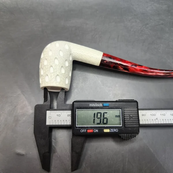 MBSD Meerschaum Slightly Bent Billiard Block Meerschaum Pipe [SOLD OUT] - Image 11