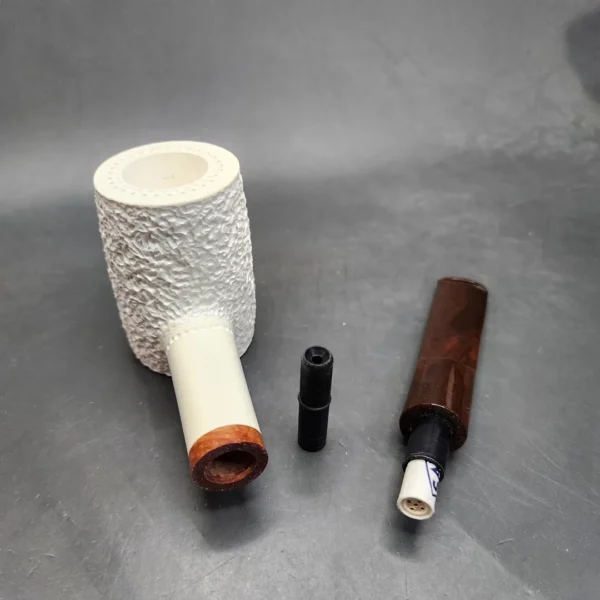 MBSD Meerschaum Deluxe Poker Block Meerschaum Pipe, 9mm & 3mm [SOLD OUT] - Image 12