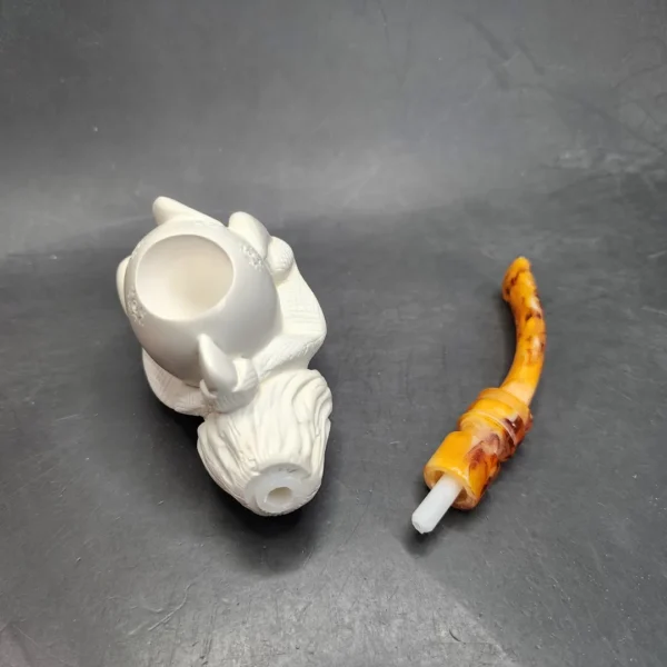 MBSD Meerschaum Claw Block Meerschaum Pipe, Fitted Case [SOLD OUT] - Image 12