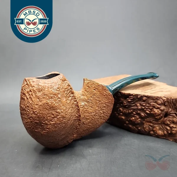 La Biota Sandblasted Blowfish Handmade Briar Pipe, New