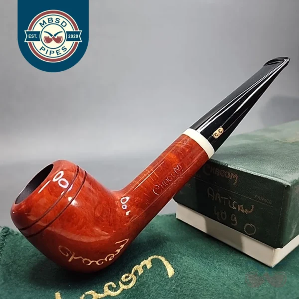 Chacom Artisan 409 Smooth Rhodesian Liverpool Estate Briar Pipe, Unsmoked