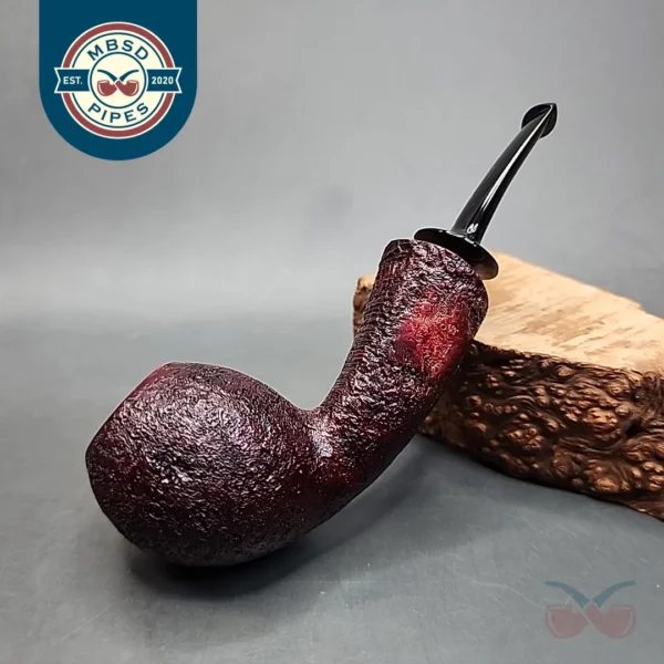 Nathan Armentrout Sandblasted Danish Apple Handmade Briar Pipe, New [SOLD OUT]