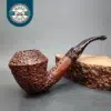 Prince of Wales by GBD Rusticated Bent Rhodesian Estate Briar Pipe, Unsmoked [SOLD OUT]