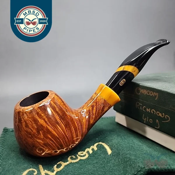 Chacom Richmond 410 Smooth Bent Apple Estate Briar Pipe, Unsmoked [SOLD OUT]