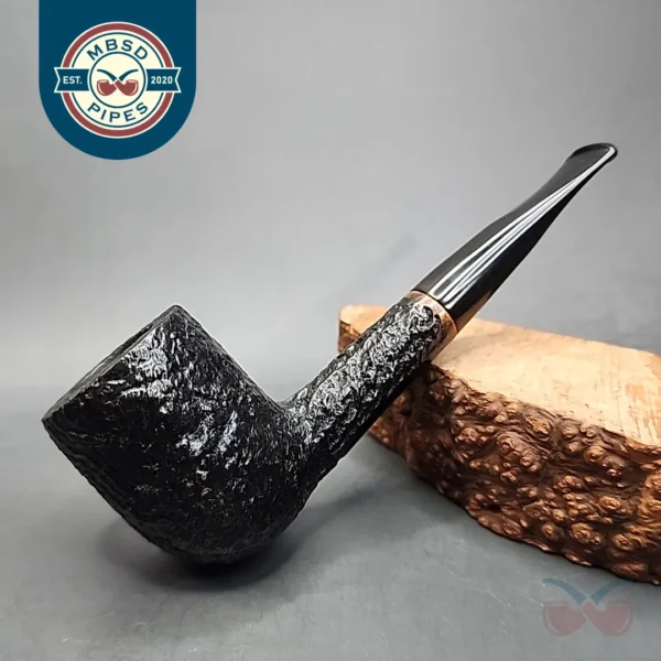Charatans Make 4420 Sandblasted Straight Billiard Estate Briar Pipe