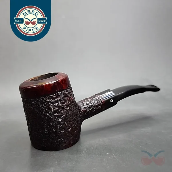 Julius Vesz Hand Cut Grade Rusticated Poker Estate Briar Pipe