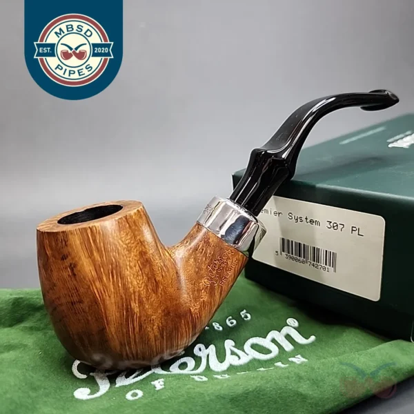 Peterson Premier 307 Smooth Bent Billiard Estate Briar Pipe, Unsmoked [SOLD OUT]