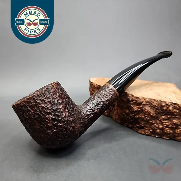 Savinelli Handmade Rusticated Bent Pot Estate Briar Pipe, 6mm [SOLD OUT]