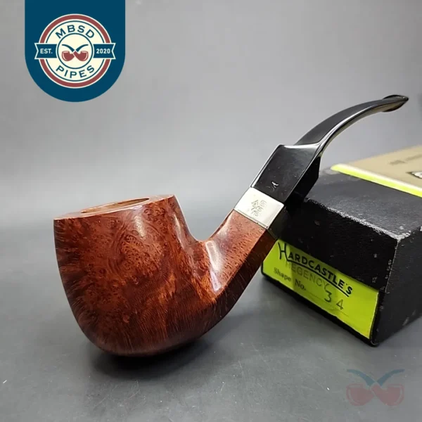 Hardcastle Executive 910 Smooth Bent Pot Estate Briar Pipe [SOLD OUT]