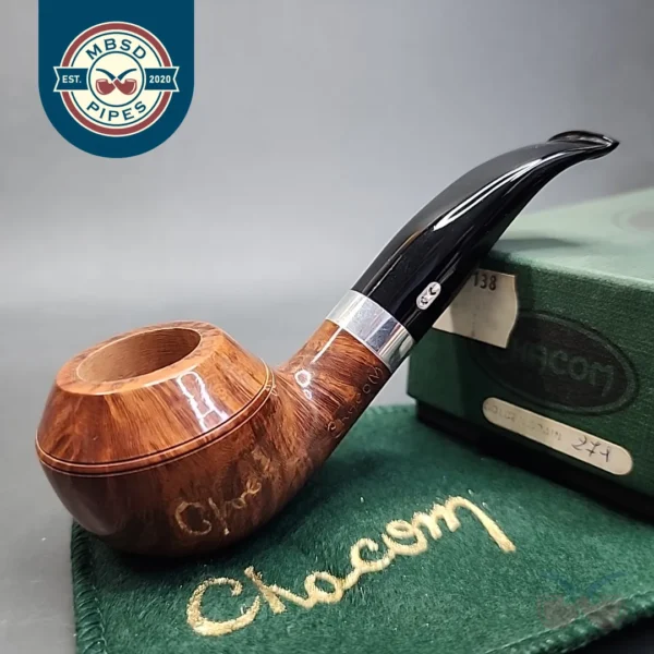 Chacom Golden Grain Smooth Bent Rhodesian Estate Briar Pipe, Unsmoked [SOLD OUT]