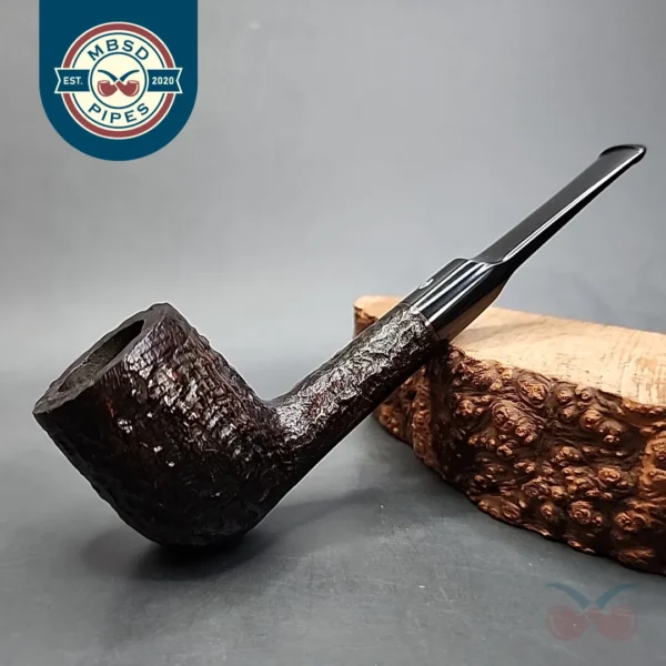 Astleys of London Rusticated Saddle Billiard Estate Briar Pipe, English Estates