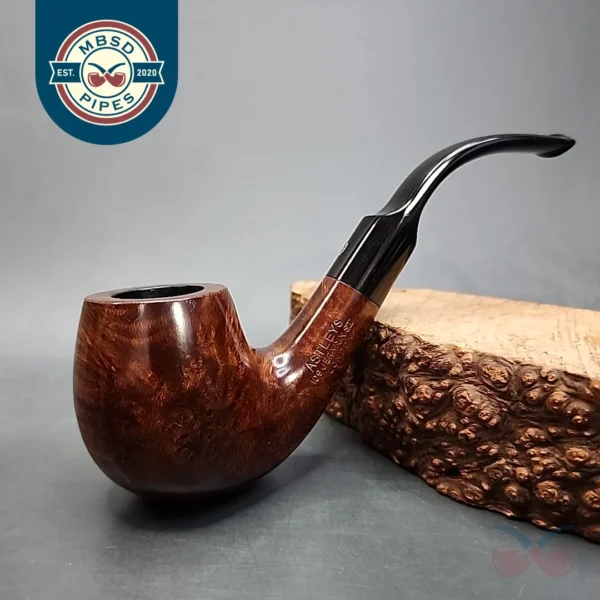 Astleys of London Smooth Bent Apple Estate Briar Pipe