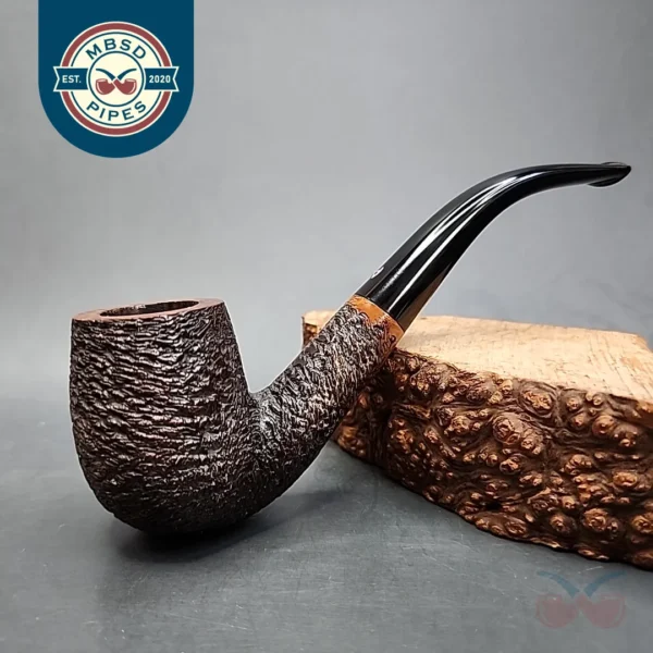Astleys of London Rusticated Bent Billiard Estate Briar Pipe [SOLD OUT]