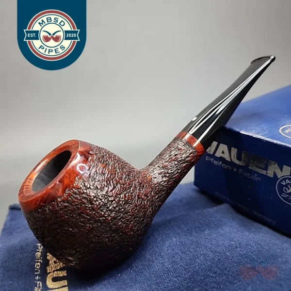 Vauen Konsul 481 Rusticated Straight Apple Estate Briar Pipe, Unsmoked, 9mm