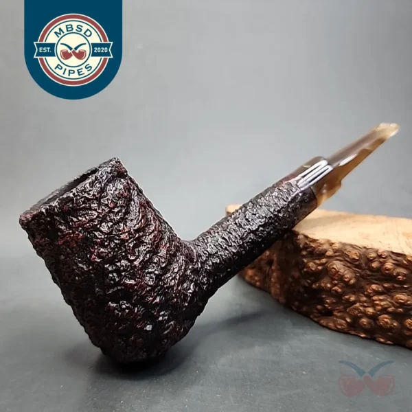 Caminetto Business 109 KS Rusticated Straight Brandy Estate Briar Pipe [SOLD OUT]