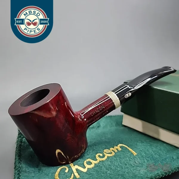 Chacom Silver Line 145 Smooth Poker Estate Briar Pipe, Unsmoked [SOLD OUT]
