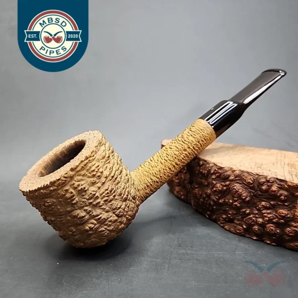 Savinelli Punto Oro Corallo 132 EX Straight Pot Estate Briar Pipe, Italian Estates [SOLD OUT]