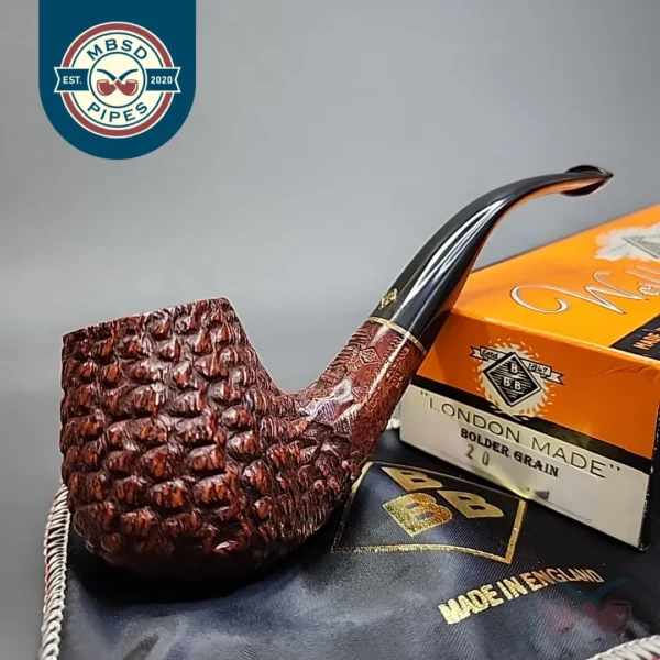BBB Bolder Grain 20 Estate Bent Brandy Briar Pipe, Unsmoked [SOLD OUT]