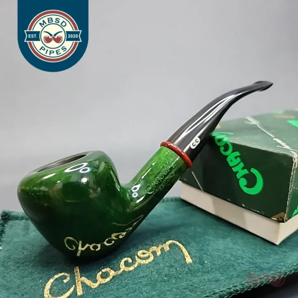 Chacom Green Trekking Smooth Bent Acorn Estate Briar Pipe, Unsmoked [SOLD OUT]