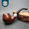 Astleys Les Wood Made Smooth Apple Military Mount Briar Pipe