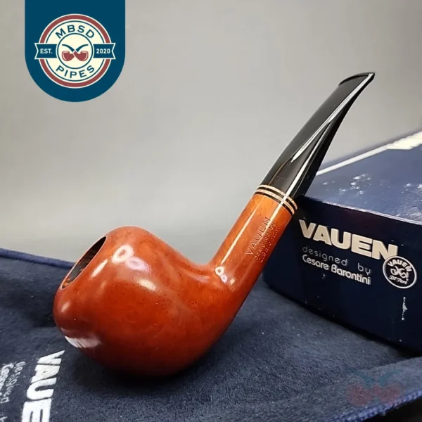 Vauen Design by Barontini Smooth Pear Estate Briar Pipe, Unsmoked, 9mm