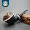 Karim Rusticated Sitter Briar Calabash, New