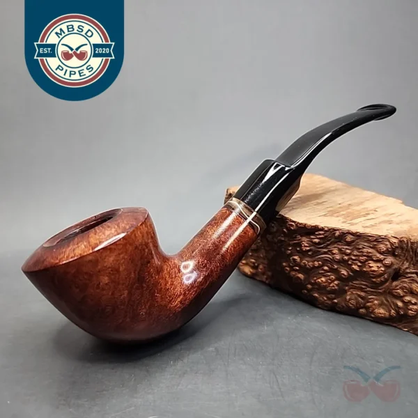 Italian Smooth Bent Dublin Estate Briar Pipe, Unsmoked [SOLD OUT]