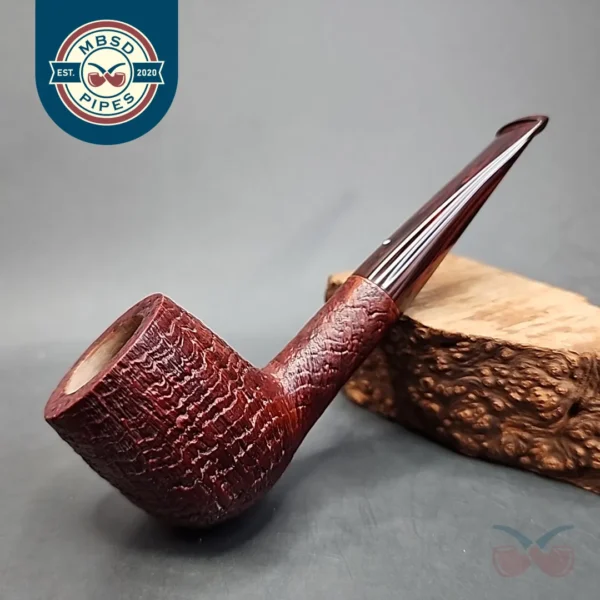 Graziano Tendi, Sandblasted Straight Billiard Estate Briar Pipe, Italian Estates [SOLD OUT]