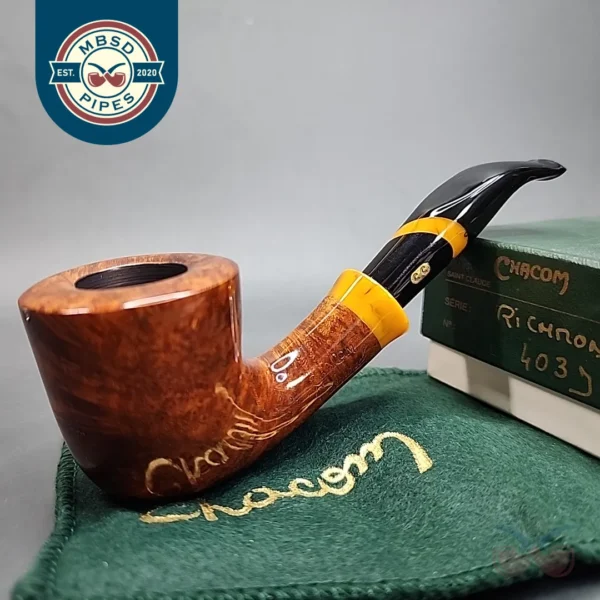 Chacom Richmond 403, Smooth Bent Dublin Estate Briar Pipe, Unsmoked [SOLD OUT]