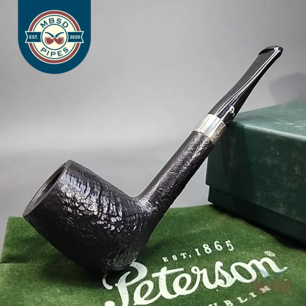 Rare Liverpool Shape Peterson Estate Sandblasted Briar Pipe, Irish Estates [SOLD OUT]