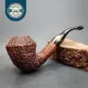 Prince of Wales Rusticated Bent Rhodesian Estate Briar Pipe, Unsmoked [SOLD OUT]