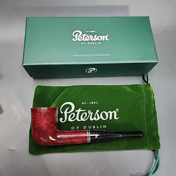 Peterson Killarney Red 120 Smooth Straight Dublin Briar Pipe, Fishtail - Image 3