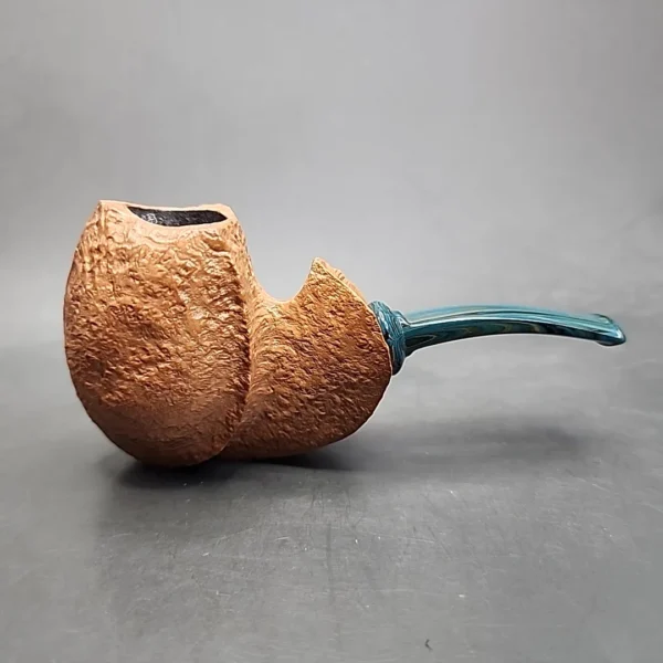 La Biota Sandblasted Blowfish Handmade Briar Pipe, New - Image 3