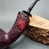 Nathan Armentrout Sandblasted Danish Apple Handmade Briar Pipe, New [SOLD OUT] - Image 3
