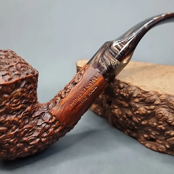 Prince of Wales by GBD Rusticated Bent Rhodesian Estate Briar Pipe, Unsmoked [SOLD OUT] - Image 3
