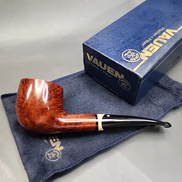 Vauen Nova 33 Smooth Bent Pot Estate Briar Pipe, Unsmoked, 9mm [SOLD OUT] - Image 3