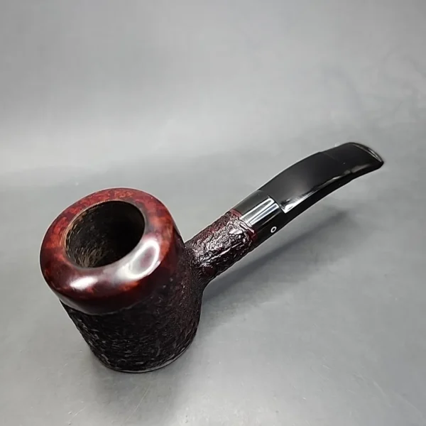 Julius Vesz Hand Cut Grade Rusticated Poker Estate Briar Pipe - Image 3