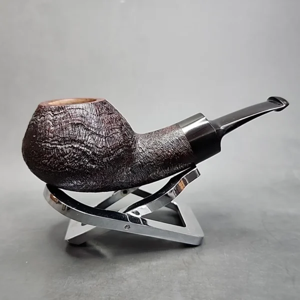 Jared Coles 2022 Sandblasted Squat Tomato Handmade Estate Briar Pipe [SOLD OUT] - Image 3