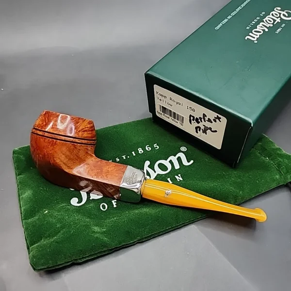 Peterson Kapp-Royal Smooth Straight Bulldog Estate Briar Pipe, Unsmoked [SOLD OUT] - Image 3
