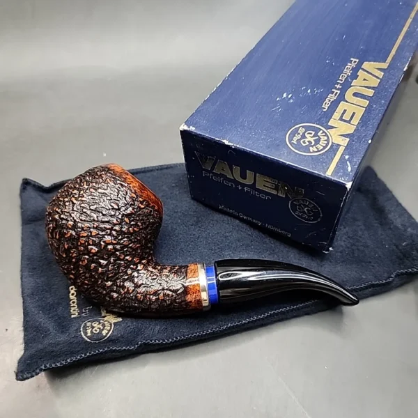 Vauen McRooty 415 Rusticated Bent Apple Estate Briar Pipe, Unsmoked, 9mm [SOLD OUT] - Image 3